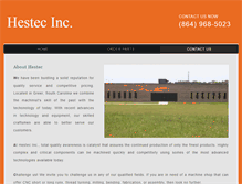 Tablet Screenshot of hestecinc.com